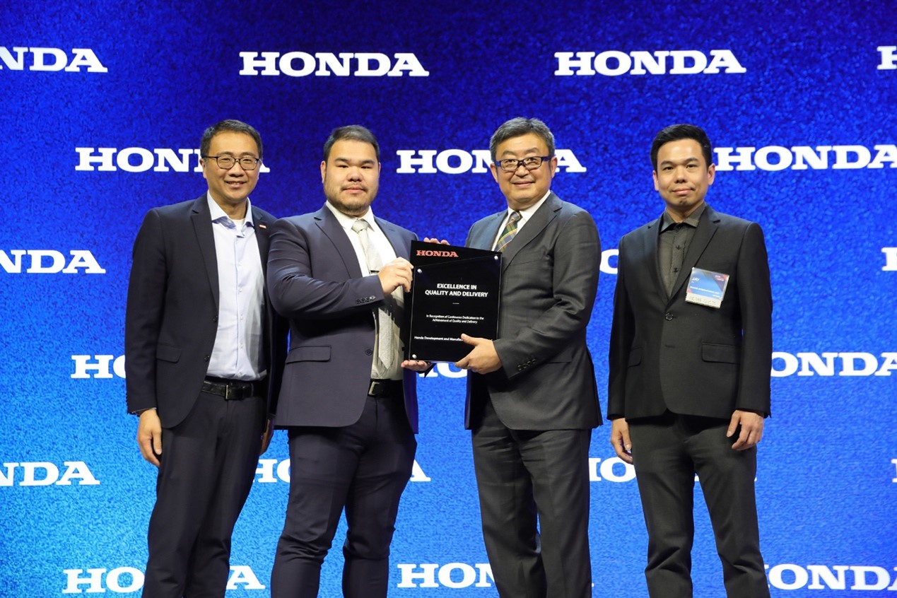 瑪吉斯輪胎榮獲北美Honda「品質與供應卓越獎」