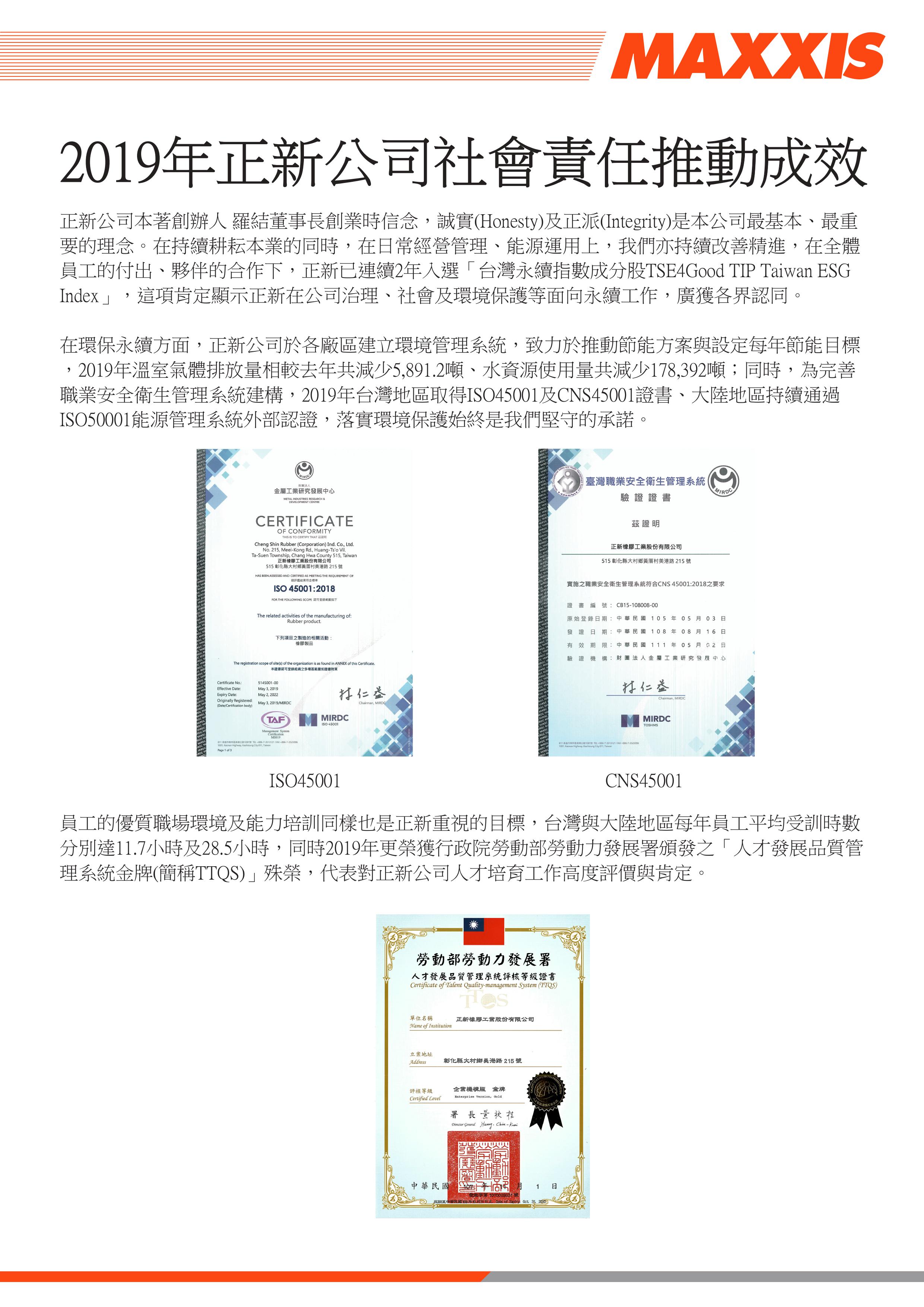 2019CSR成效