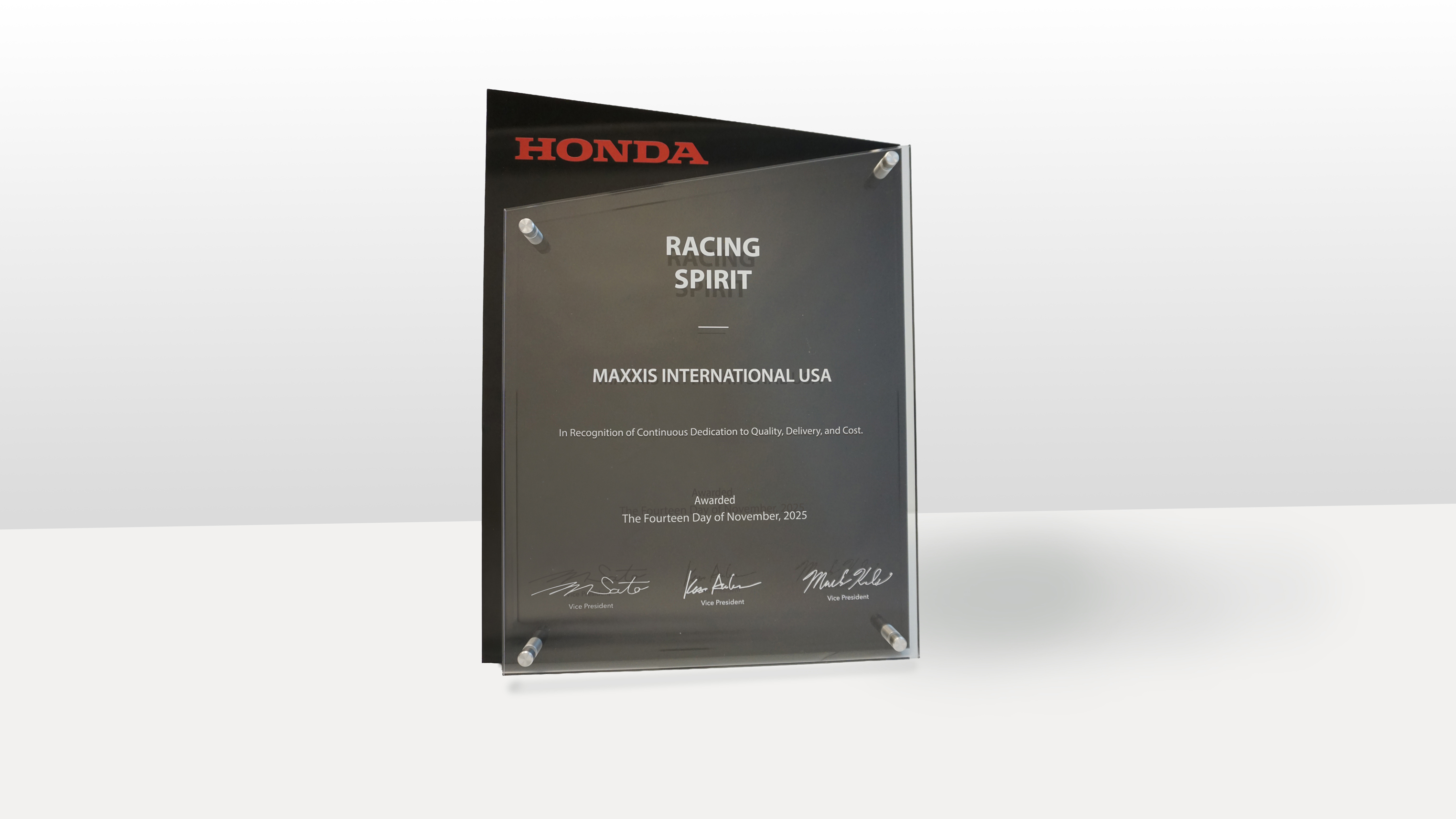 Honda-powersport supplier award